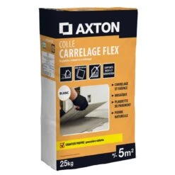 Mortier Colle, Poudre AXTON Flex Blanc 25 Kg, 5 M²
