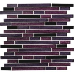 Mosaïque Mur Fantasy Barette Violet 1.5