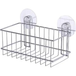 Panier De Bain / Douche électrostatique, Chromé, Static Loc -Maison Série Magasin panier de bain douche electrostatique chrome static loc 1 1