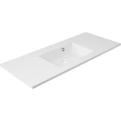 Plan Vasque Simple Modern Résine De Synthèse L.106 X P.50 Cm