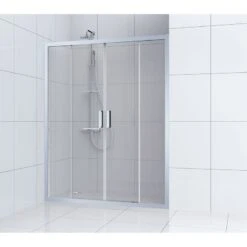 Porte De Douche Coulissante 160 Cm, Transparent, Charm