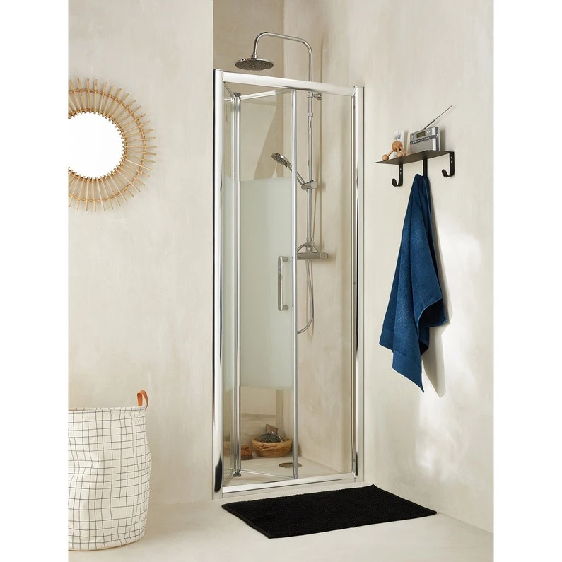 Porte De Douche Pliante 80 Cm, Sérigraphié, Quad 1 Porte De Douche Pliante 80 Cm, Sérigraphié, Quad