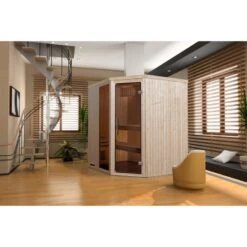 Sauna Traditionnel 2 Ou 3 Personnes WEKA Kasala Trend177x144cm Poêle Compact8kw