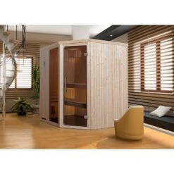 Sauna Traditionnel 2 Ou 3 Personnes WEKA Kasala Trend194x177cm Poêle Compact8kw