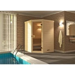 Sauna Traditionnel 2 Ou 3 Personnes WEKA Kemi 144x144cm Poêle Bios 4.5kw