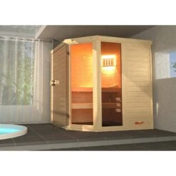 Sauna Traditionnel 2 Ou 3 Personnes WEKA Kemi 144x192cm Poêle Bios 7.5kw