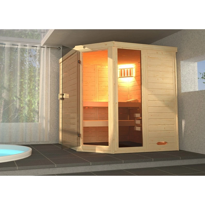 Sauna Traditionnel 2 Ou 3 Personnes WEKA Kemi 144x192cm Poêle Bios 7.5kw 1 Sauna Traditionnel 2 Ou 3 Personnes WEKA Kemi 144x192cm Poêle Bios 7.5kw