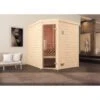 Sauna Traditionnel 2 Ou 3 Personnes WEKA Turku 195x195cm Poêle Compact 8kw