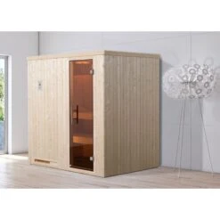 Sauna Traditionnel D’intérieur 2 Ou 3 Personnes WEKA 194x144cm Poêle Compct 6kw