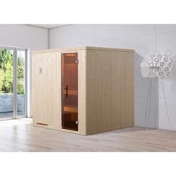 Sauna Traditionnel D’intérieur 2 Ou 3 Personnes WEKA 194x194cm Poêle Bios 7.5kw